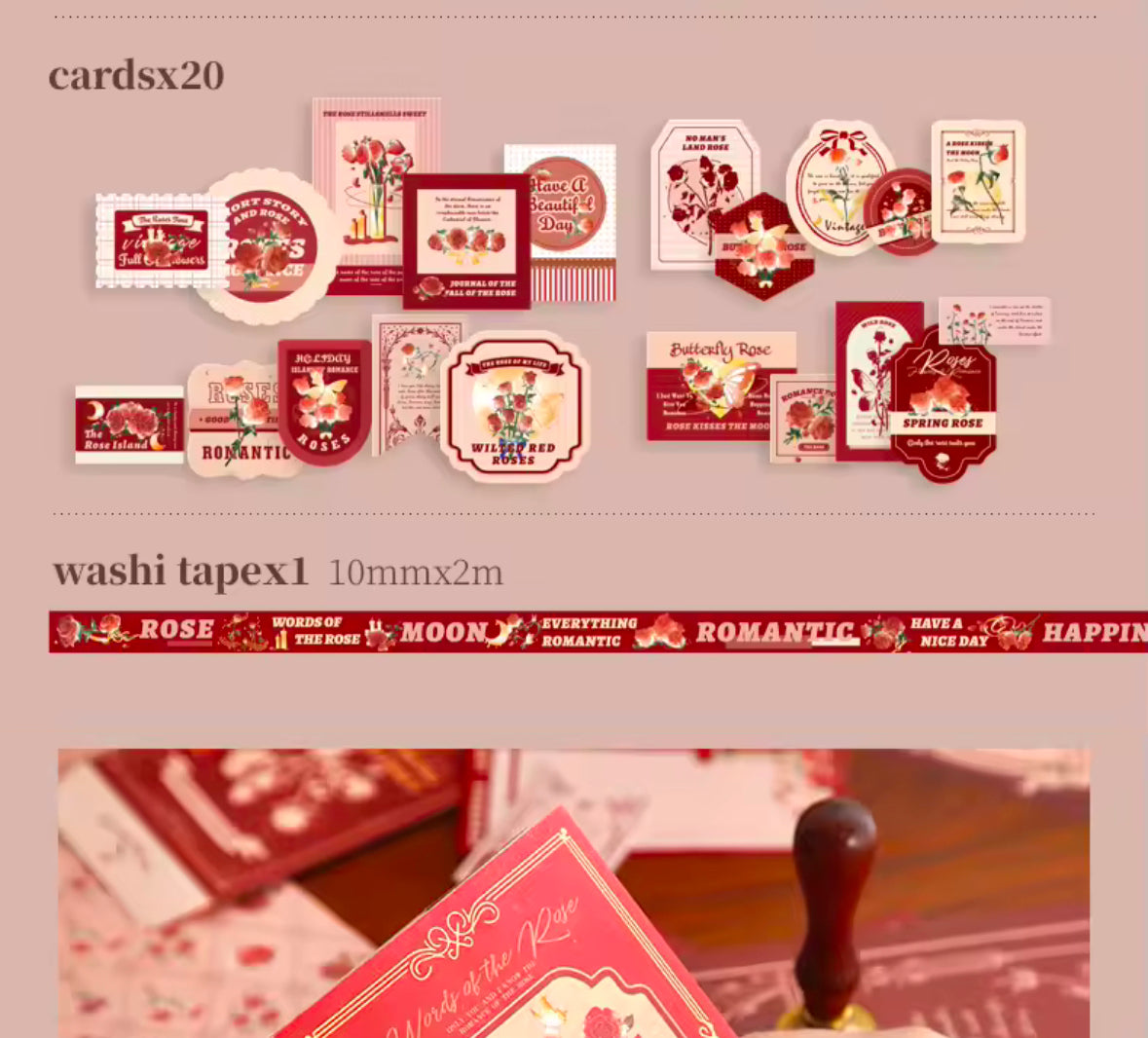 Rose Whisper Notebook Set