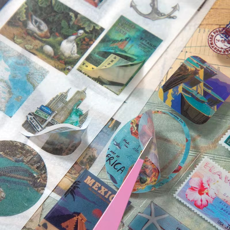 World Travel Vintage Notebook Set