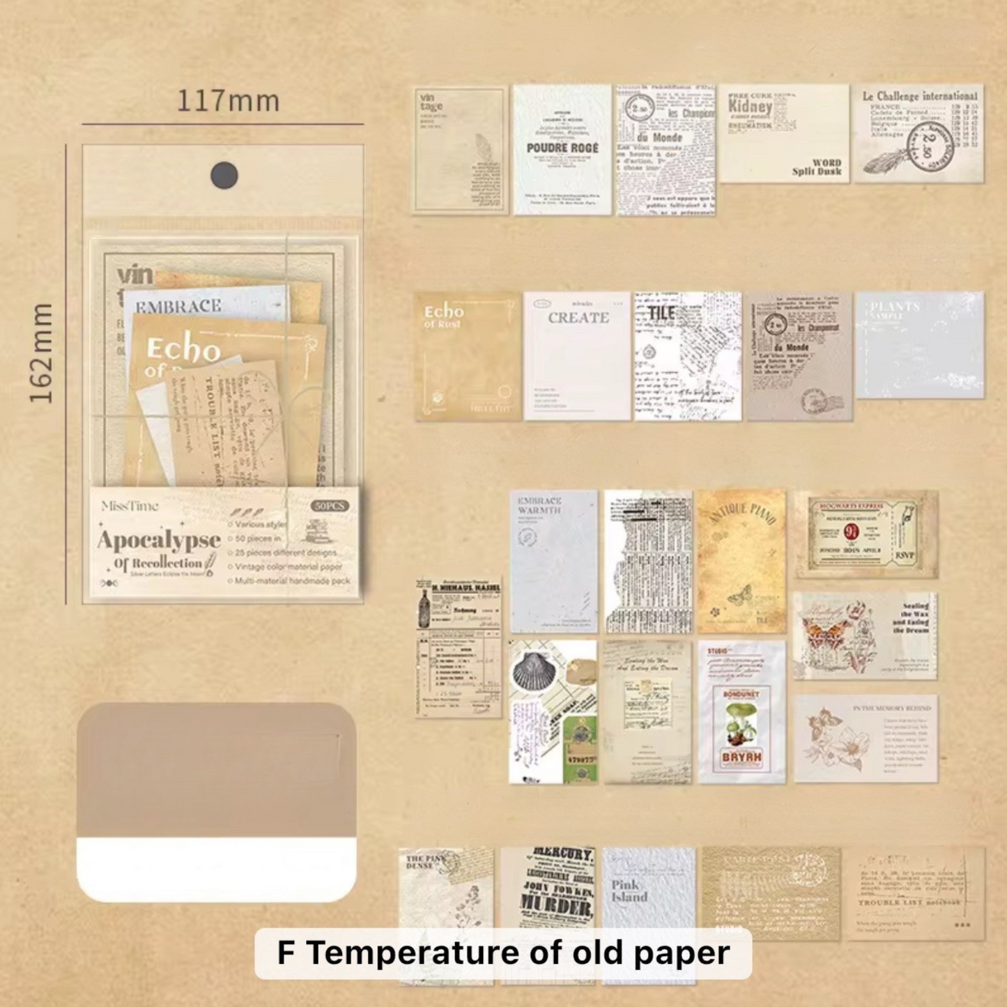 Memories of Apocalypse Paper Materials