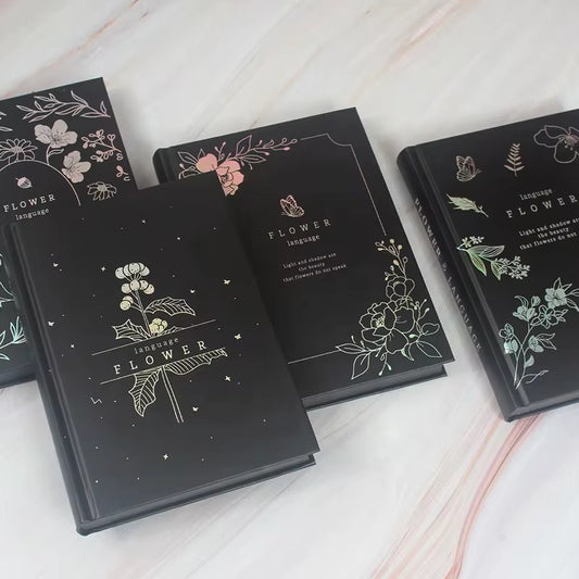 Black-Paged Flower Notebook