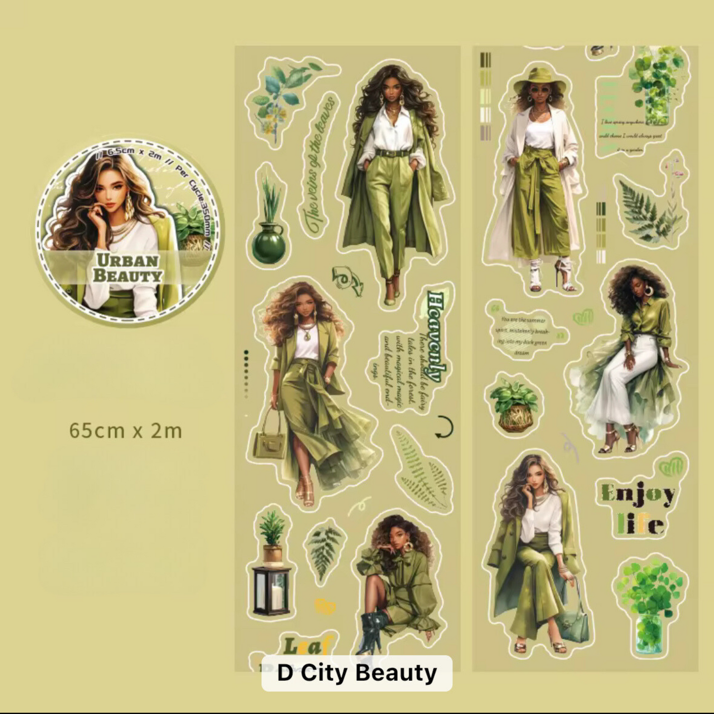 Flower Girl Sticker Rolls