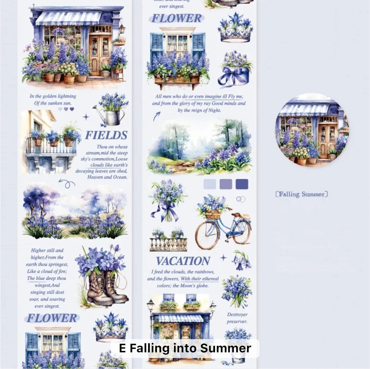 Garden Rose Series Roll