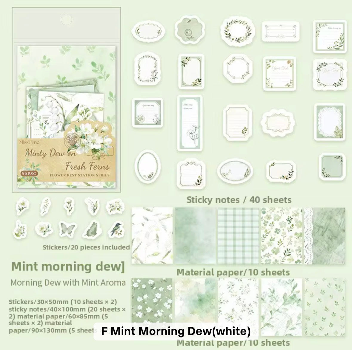 Coming Soon | 80 Pcs Flower Rest Station Paper Materials