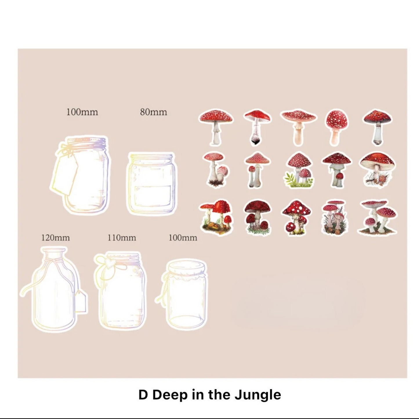 40 Pcs Charming Bottle Series