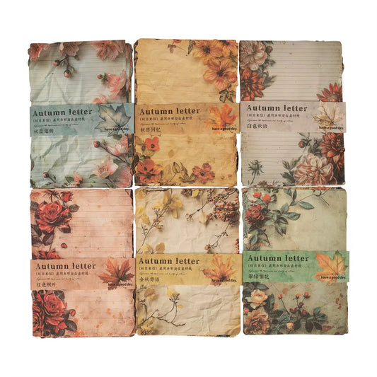 30 Shts Autumn Paper Materials