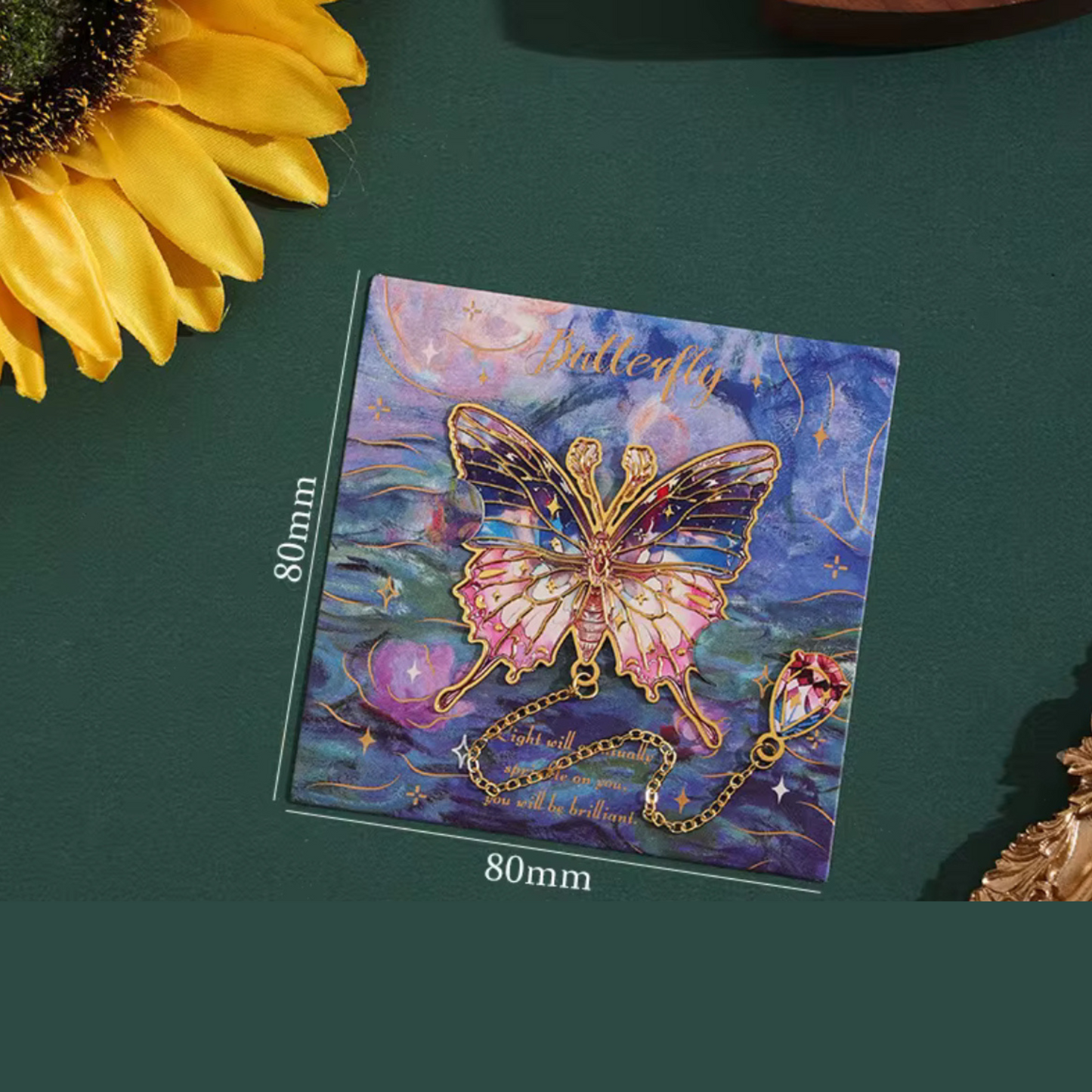 Metal Craft Butterfly Bookmark