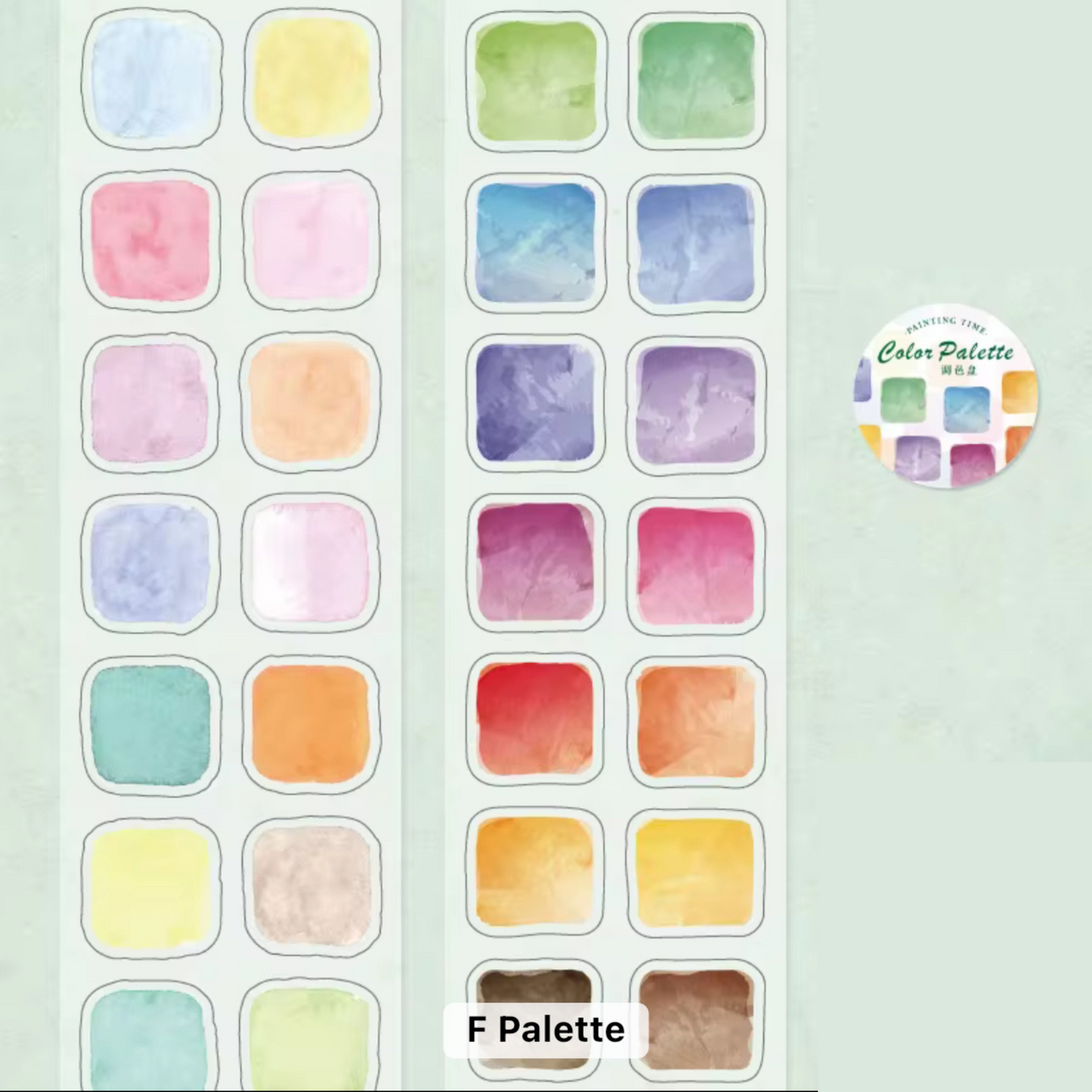 Colour Palette Sticker Roll