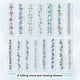 30 Shts Lace Flower Stickers