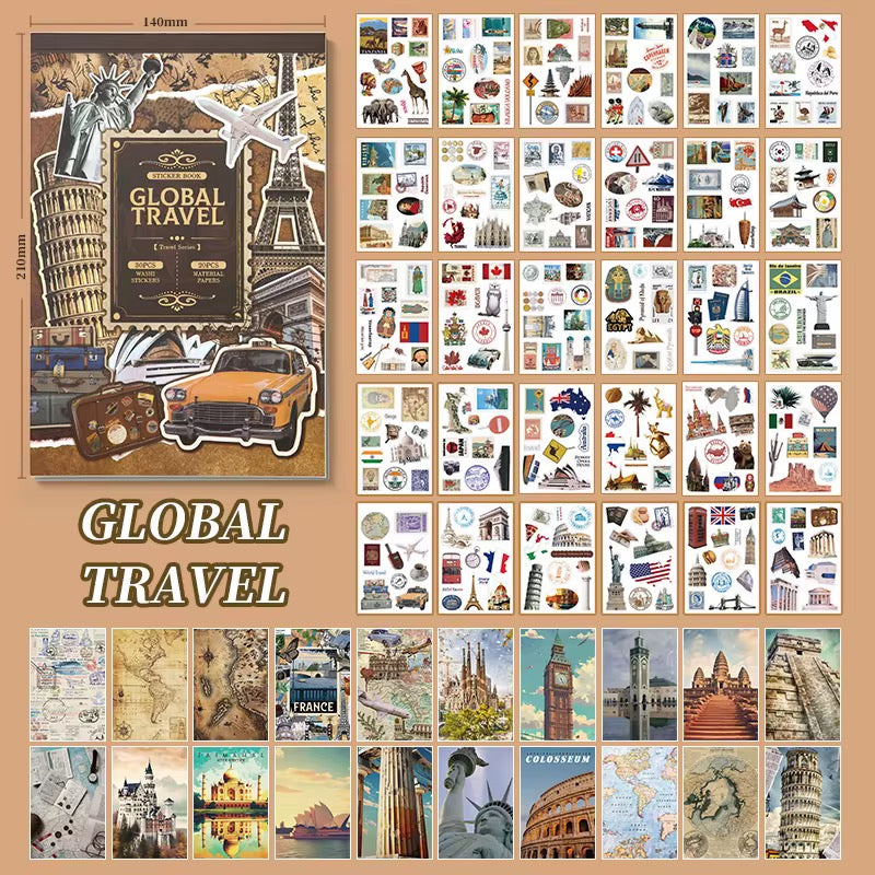 Global Travel Sticker Book