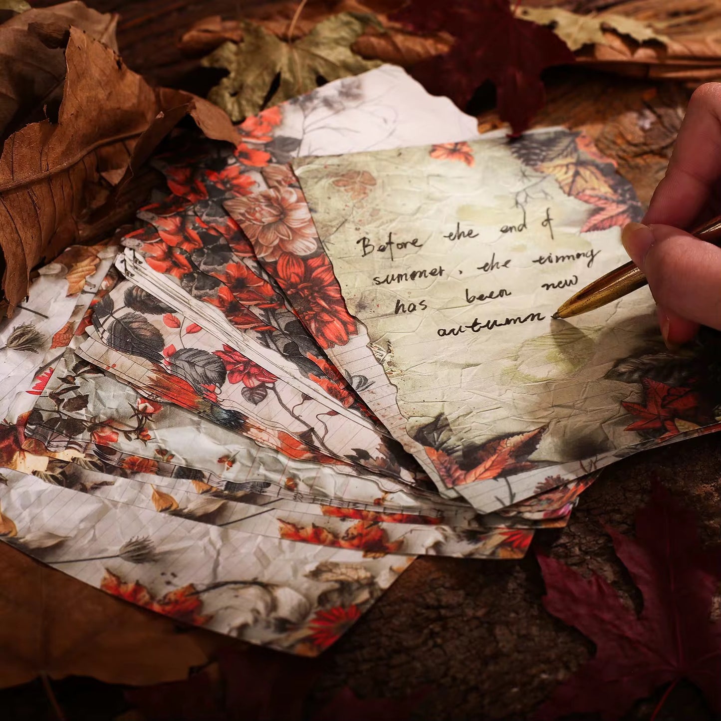 30 Shts Autumn Paper Materials