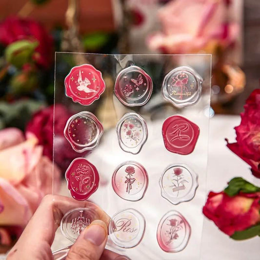 In the Name of Rose Seal Stickers