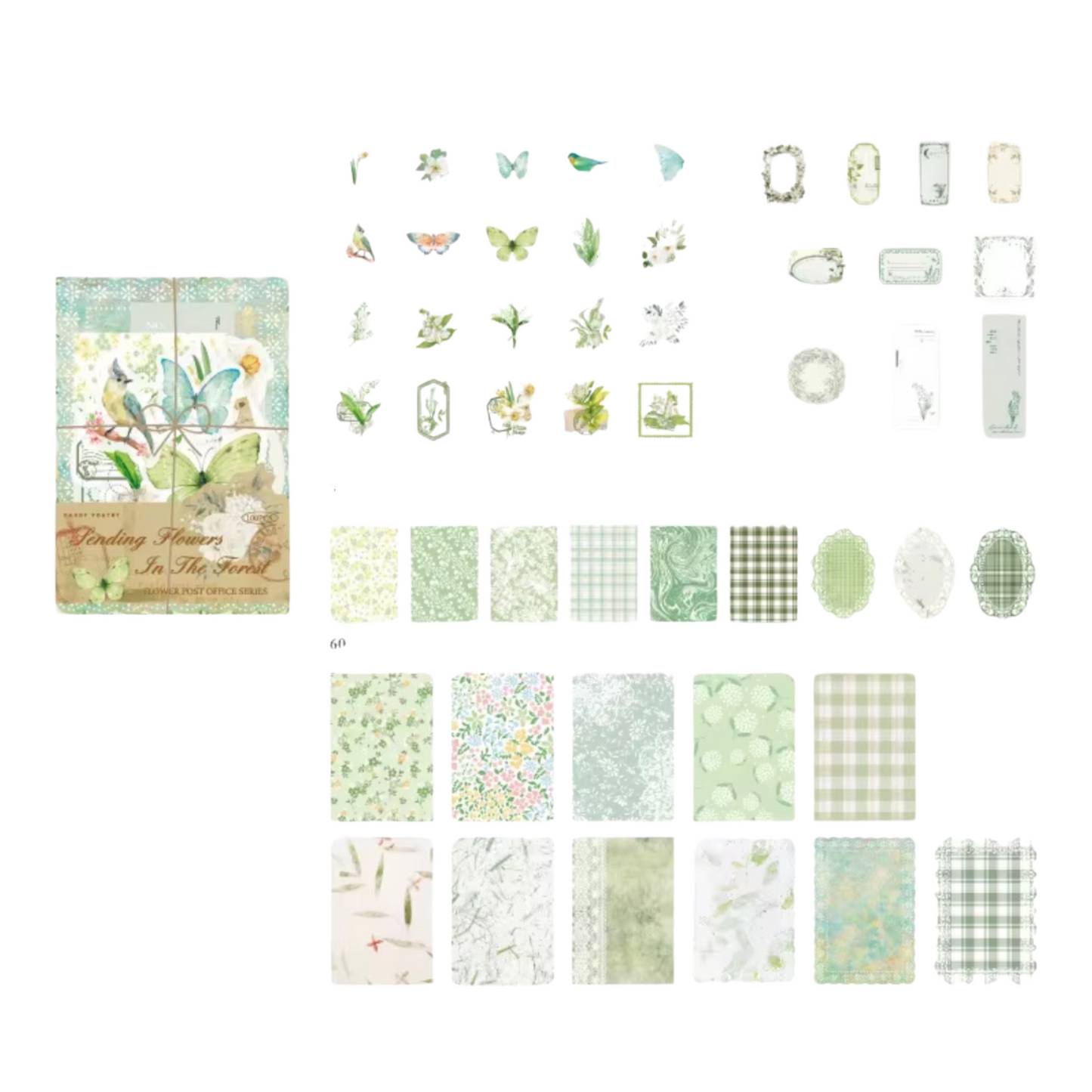 Flower Post Office Paper Materials