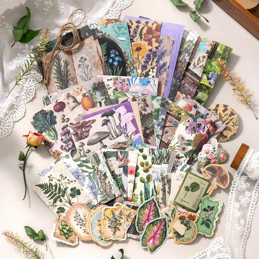 Coming Soon | 100 Pcs Nostalgia Scrapbooking Paper Materials