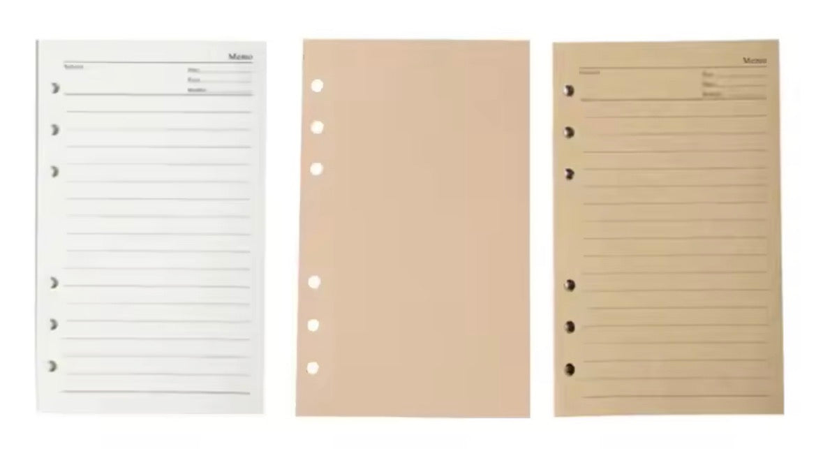 A6 Retro Leaf Notebook