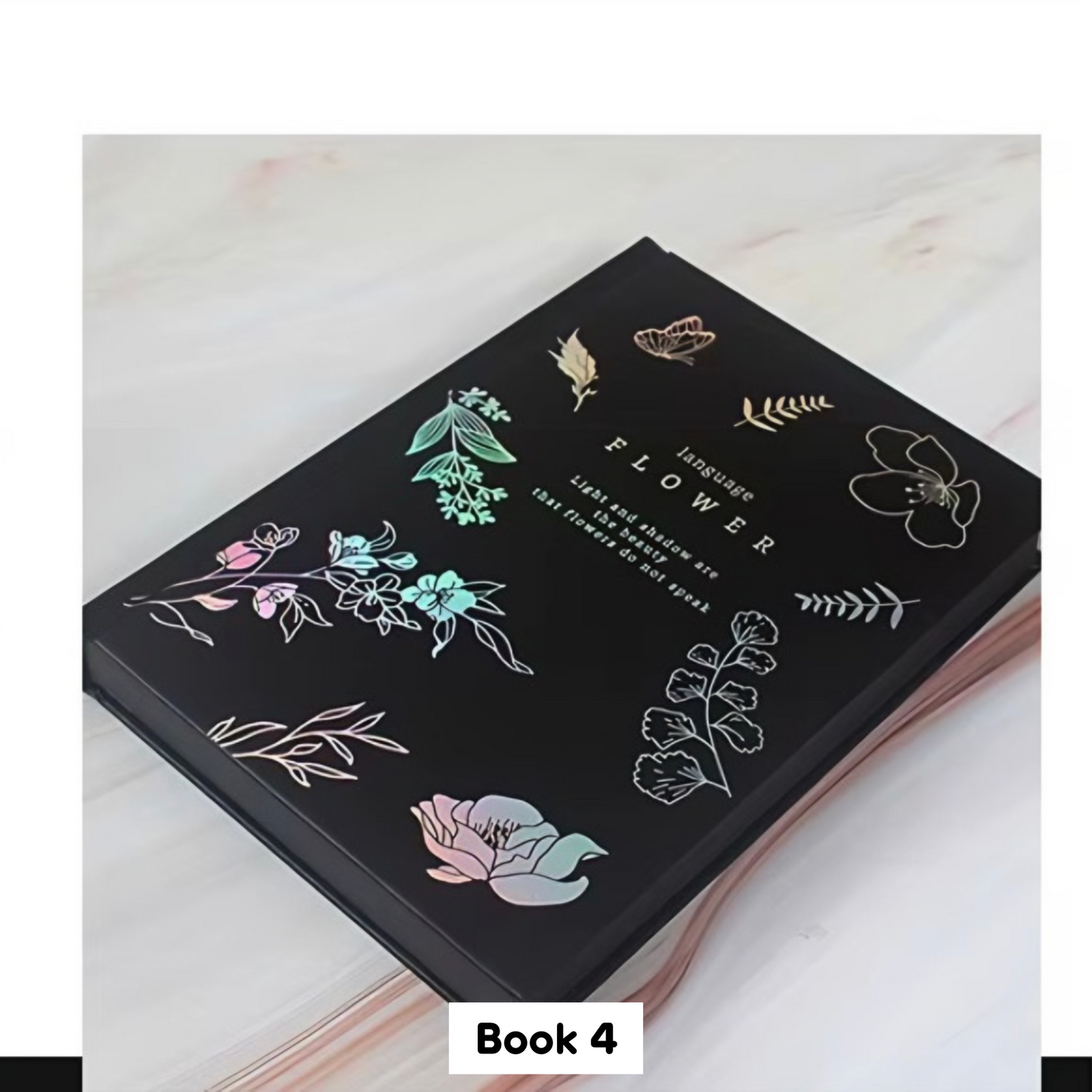 Black-Paged Flower Notebook