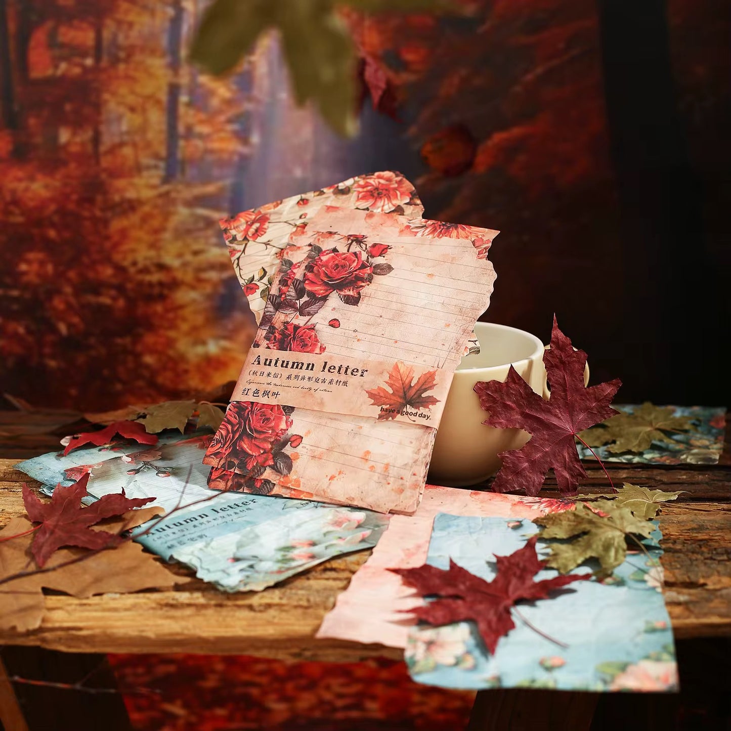 30 Shts Autumn Paper Materials