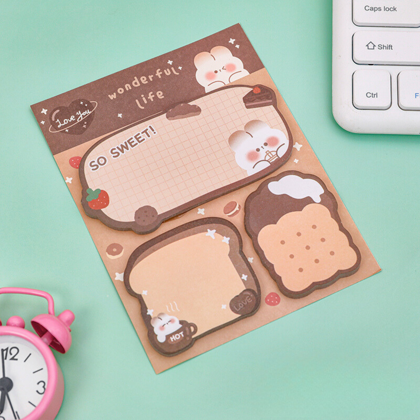 60 Pcs Cute-Sticky Memo Pads