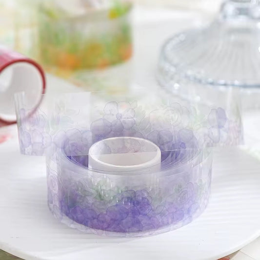 Vibrant Floral Sticker Roll