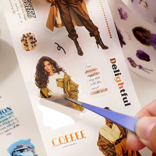 Flower Girl Sticker Rolls