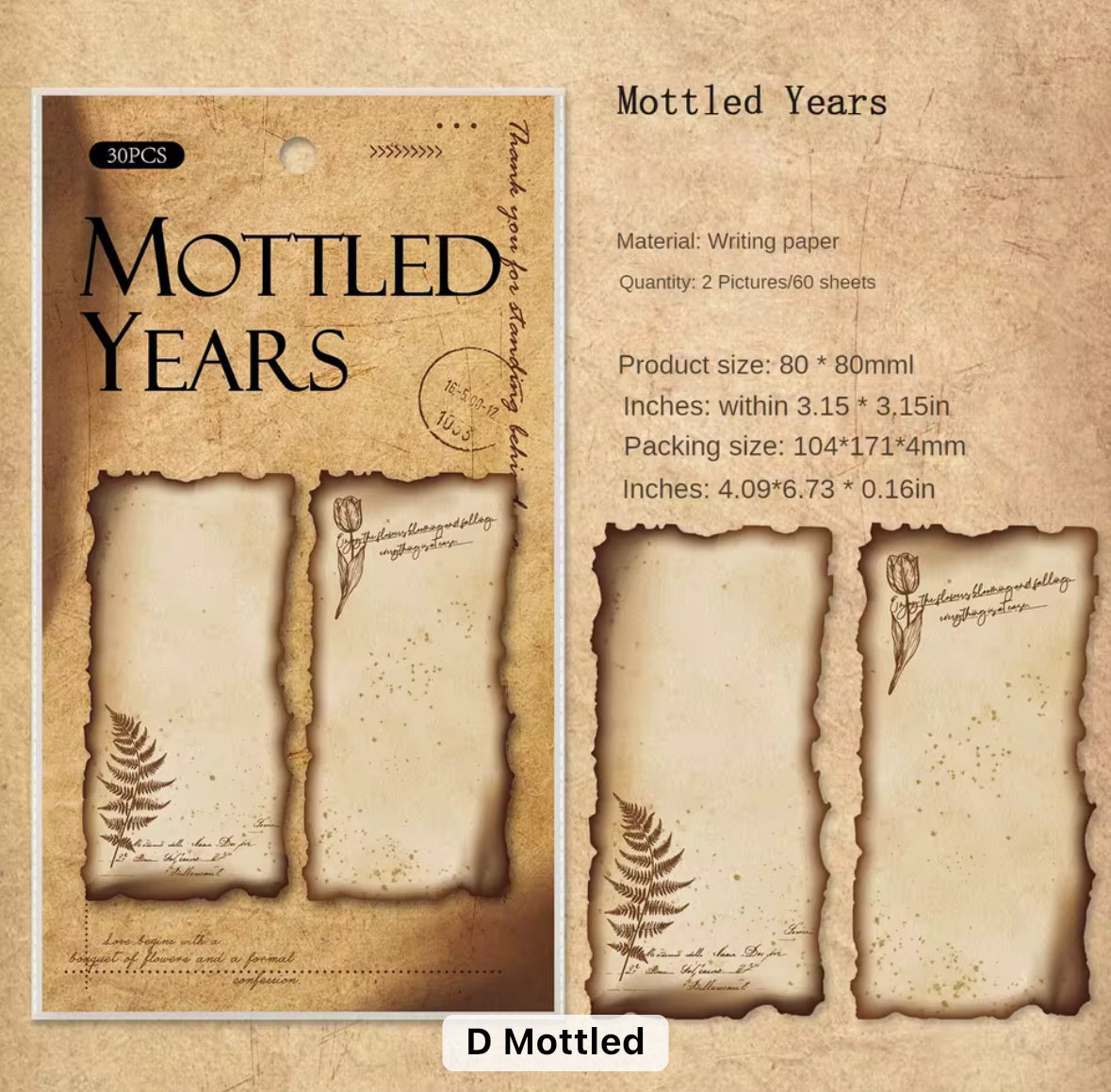 Telling the Years Series Notepad