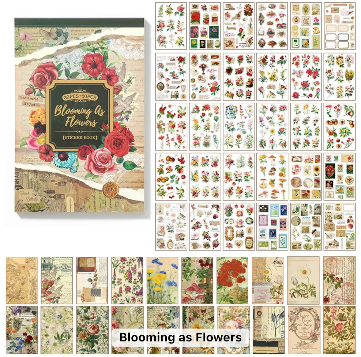 Butterfly & Flowers Sticker Book