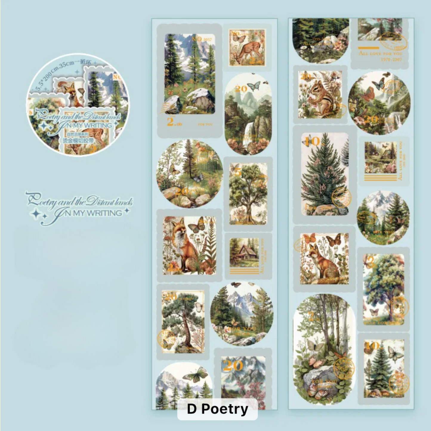 Nature Series Sticker Roll