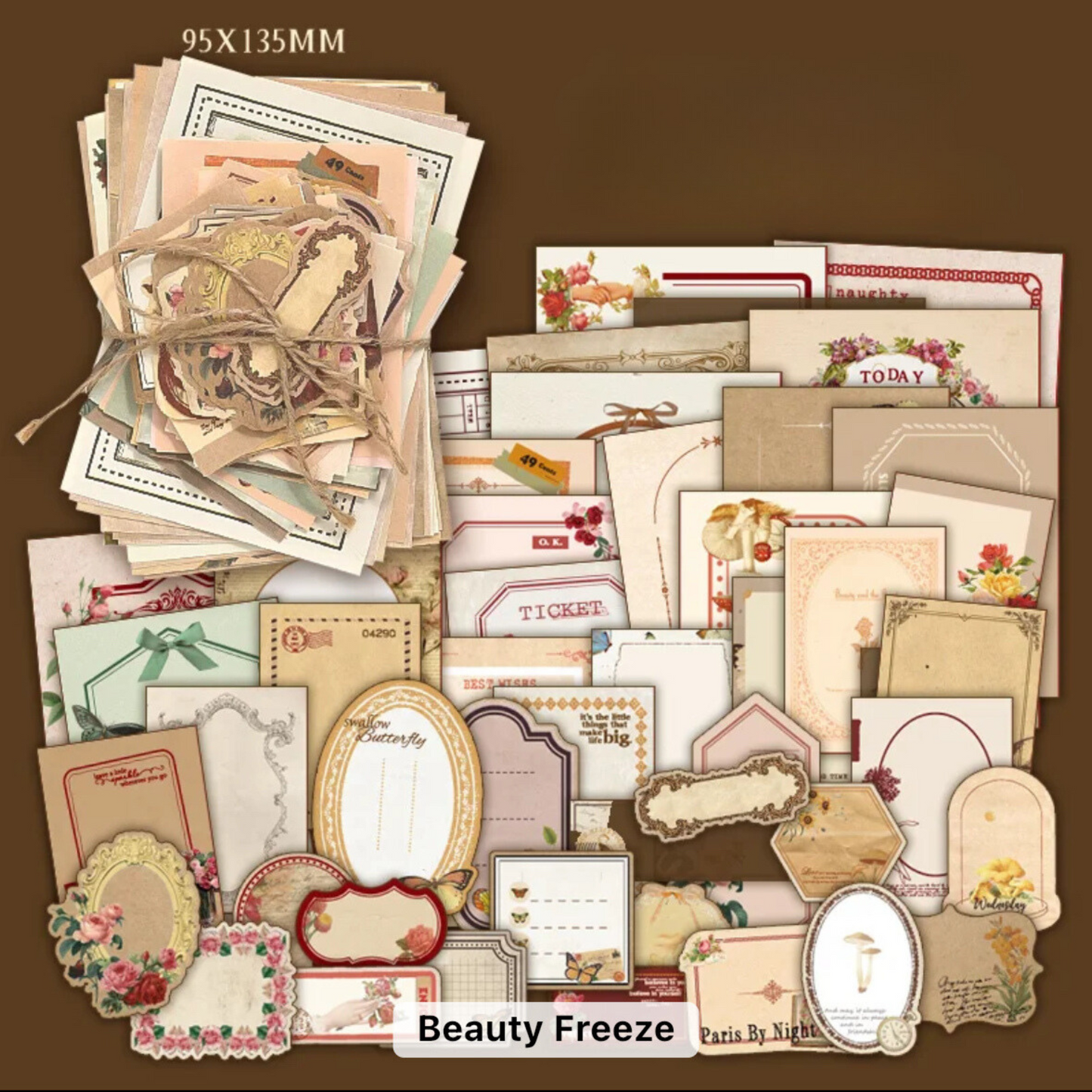 100 Pcs Decorative Scrapbook Set