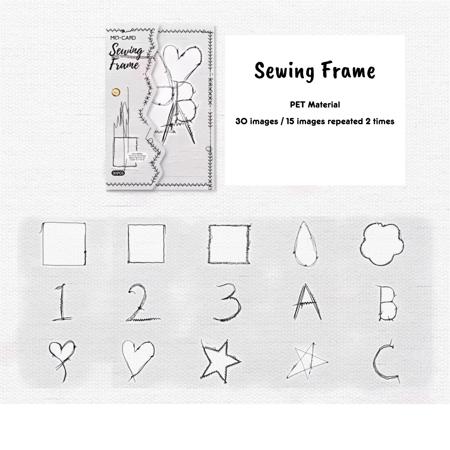 30 Shts Sewing Studio Sticker Series