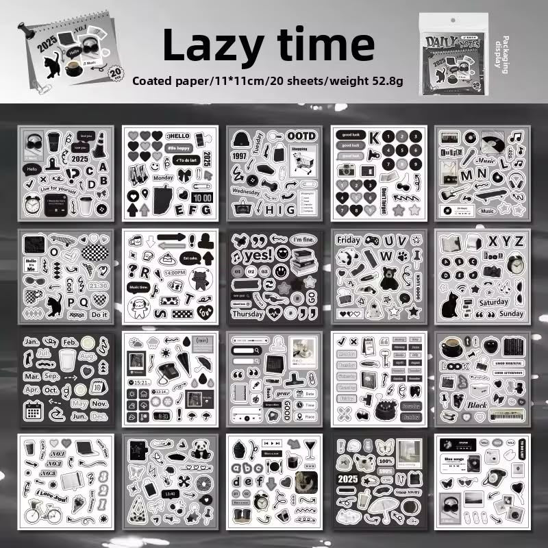Coming Soon | 20 Shts of Daily Notes Stickers