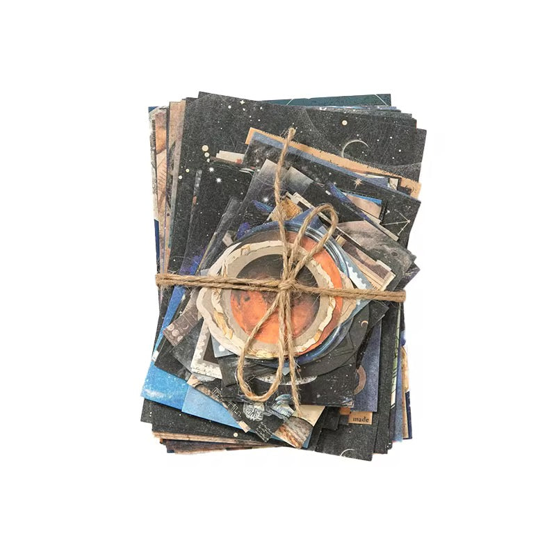 100 Pcs Nostalgia Scrapbooking Paper Materials