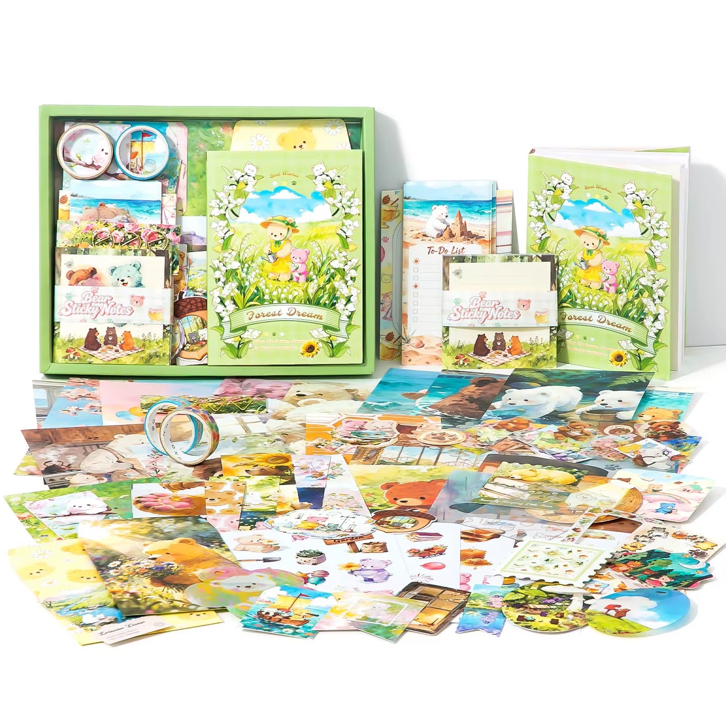 Cozy Bear Forest Dream Notebook Set