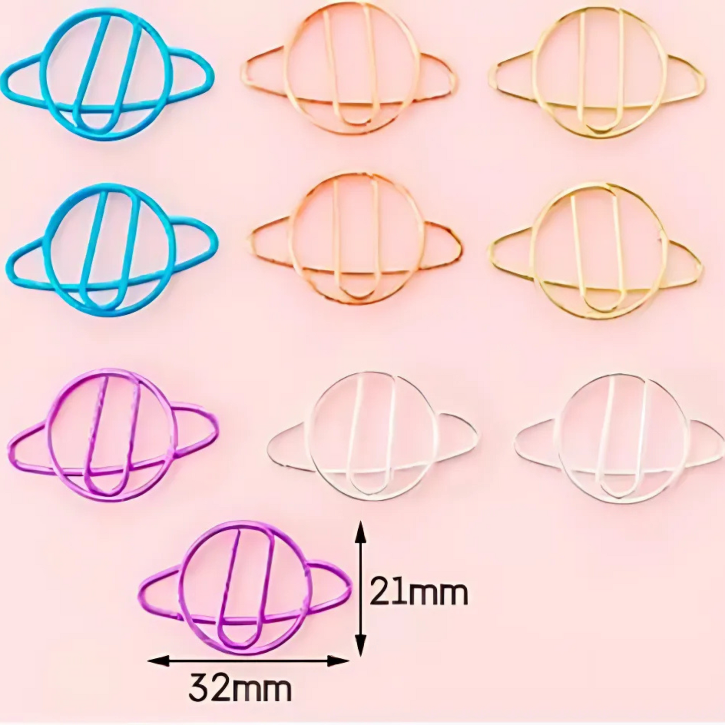 Metal Paper Clip Set