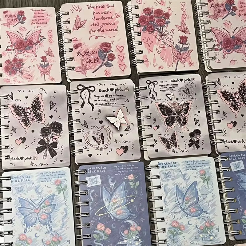 Coming Soon | A7 Small Rose Butterfly Notebook