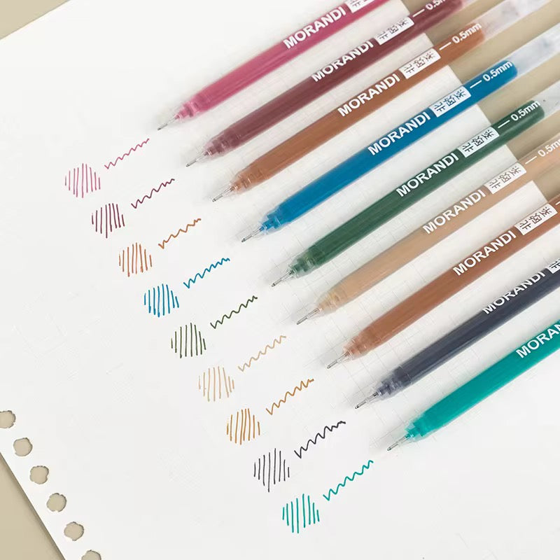 Restock Loading | Set of 9 Coloured Gel Pens