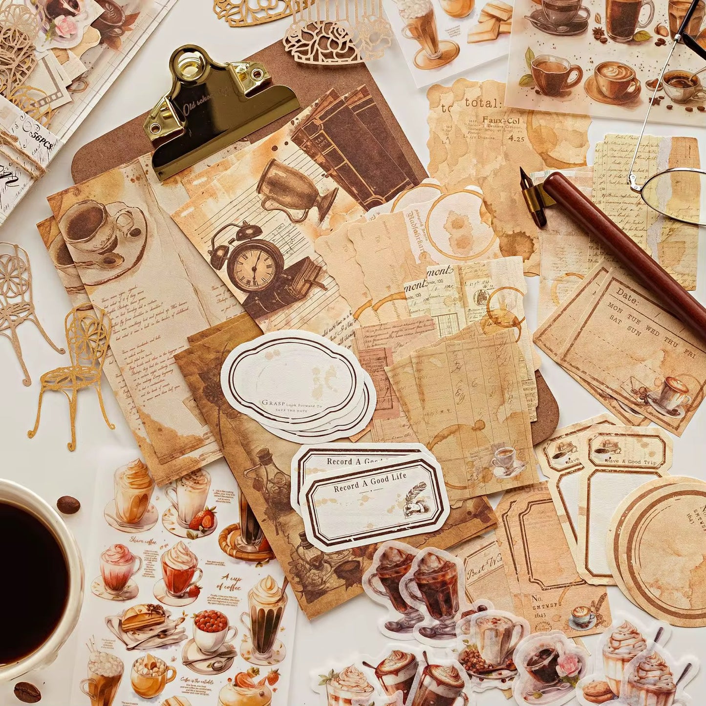 Coming Soon | 56 Pcs Journey through the Years Paper Materials