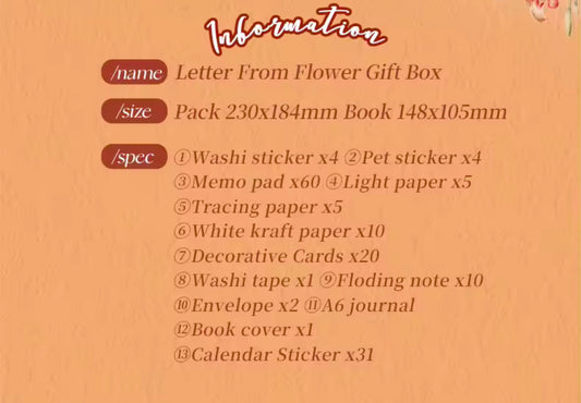 Vintage Flower Notebook Set