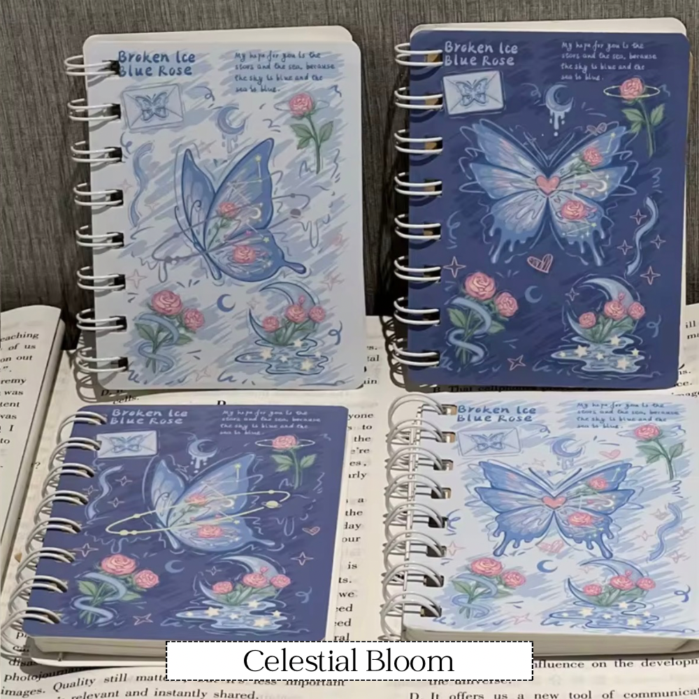 Coming Soon | A7 Small Rose Butterfly Notebook