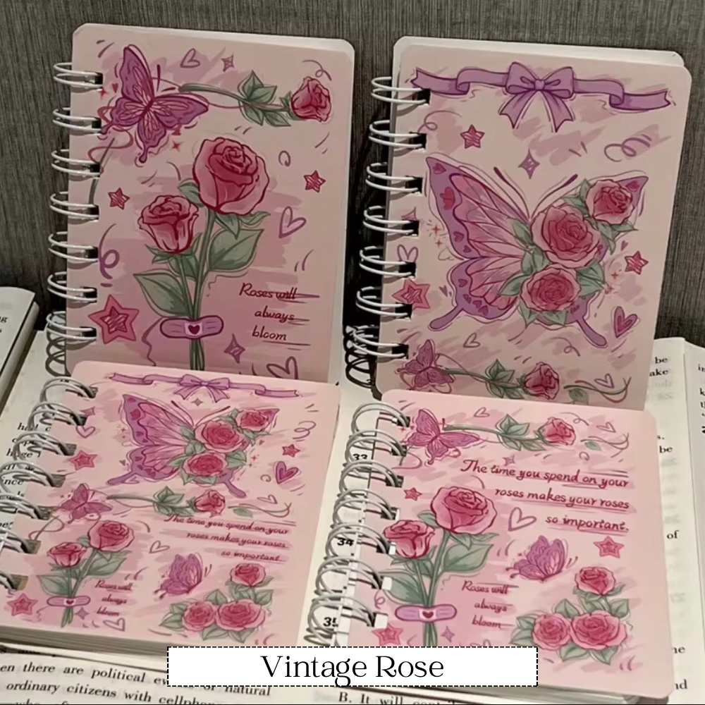 Coming Soon | A7 Small Rose Butterfly Notebook