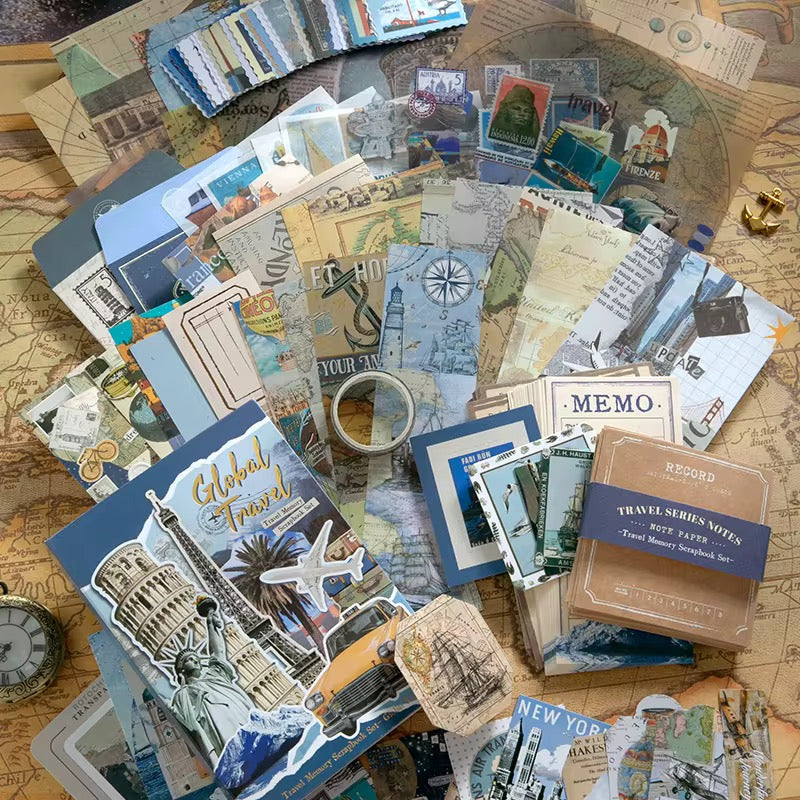 Restock Loading | World Travel Vintage Notebook Set