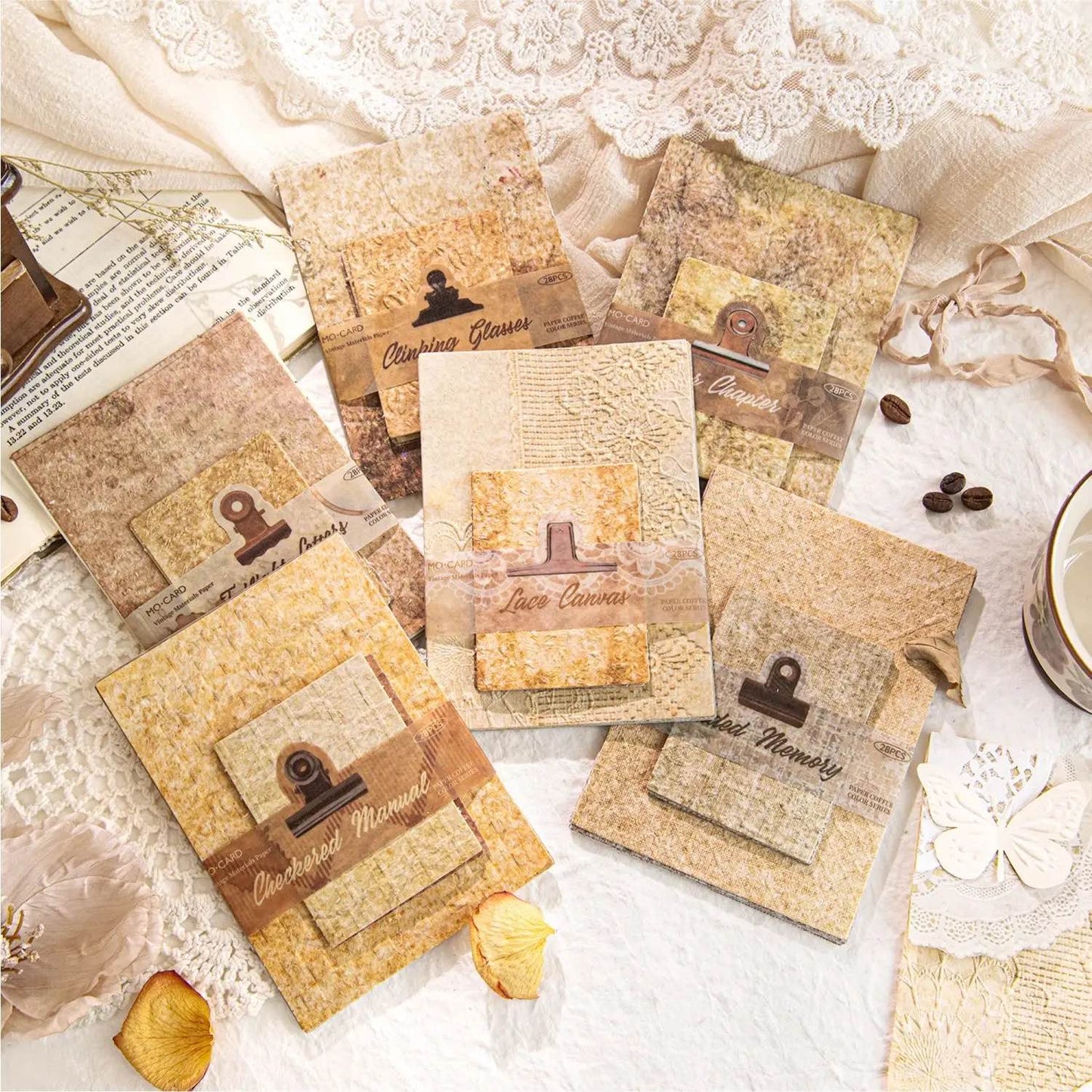 Embossed Vintage Paper Materials