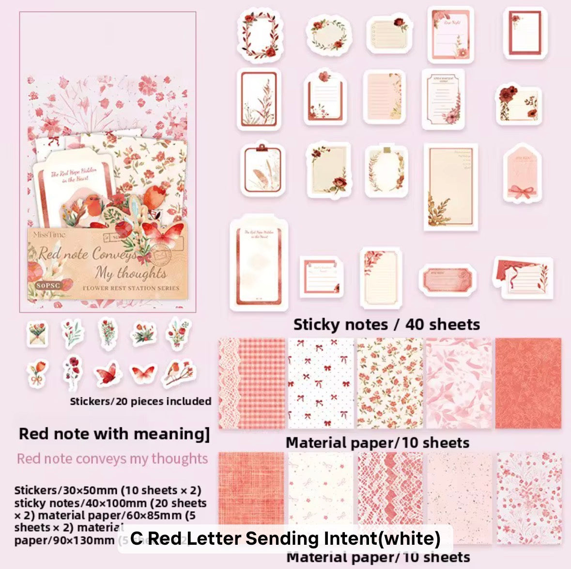 Coming Soon | 80 Pcs Flower Rest Station Paper Materials