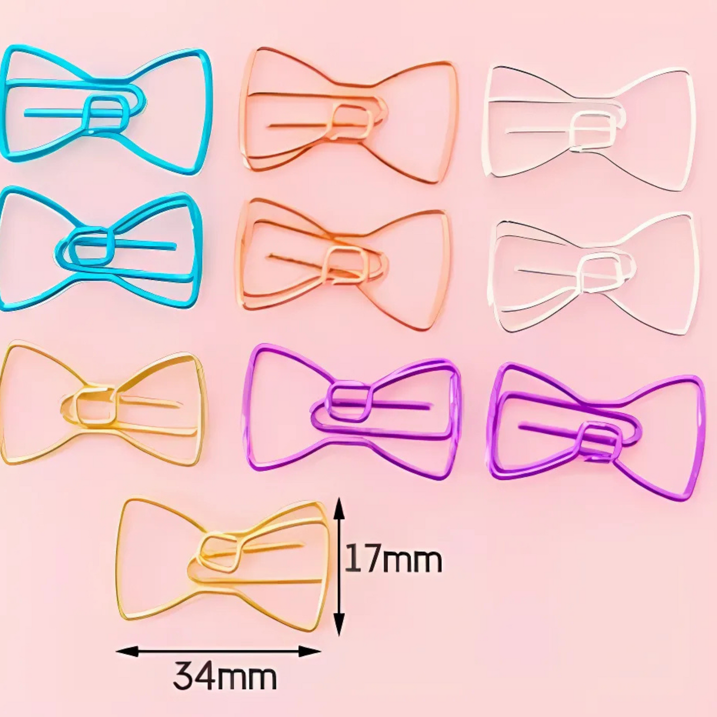 Metal Paper Clip Set