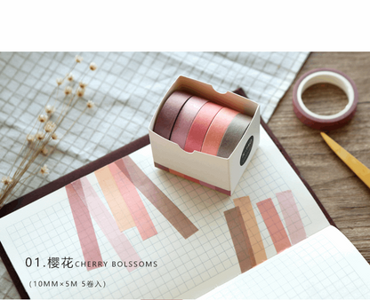 Stationery | 5 Rolls of Washi Tape