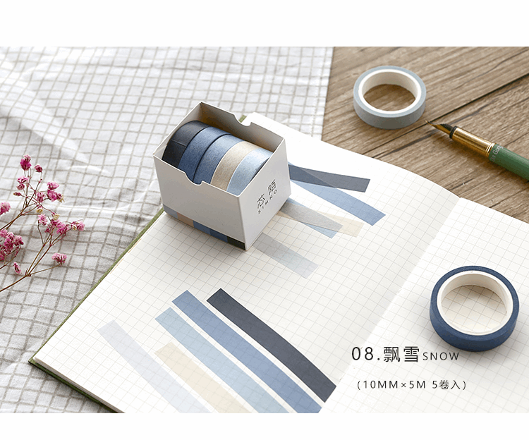 Stationery | 5 Rolls of Washi Tape