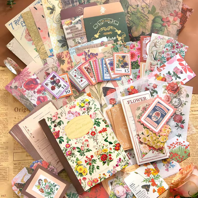 Restock Loading | Vintage Flower Notebook Set