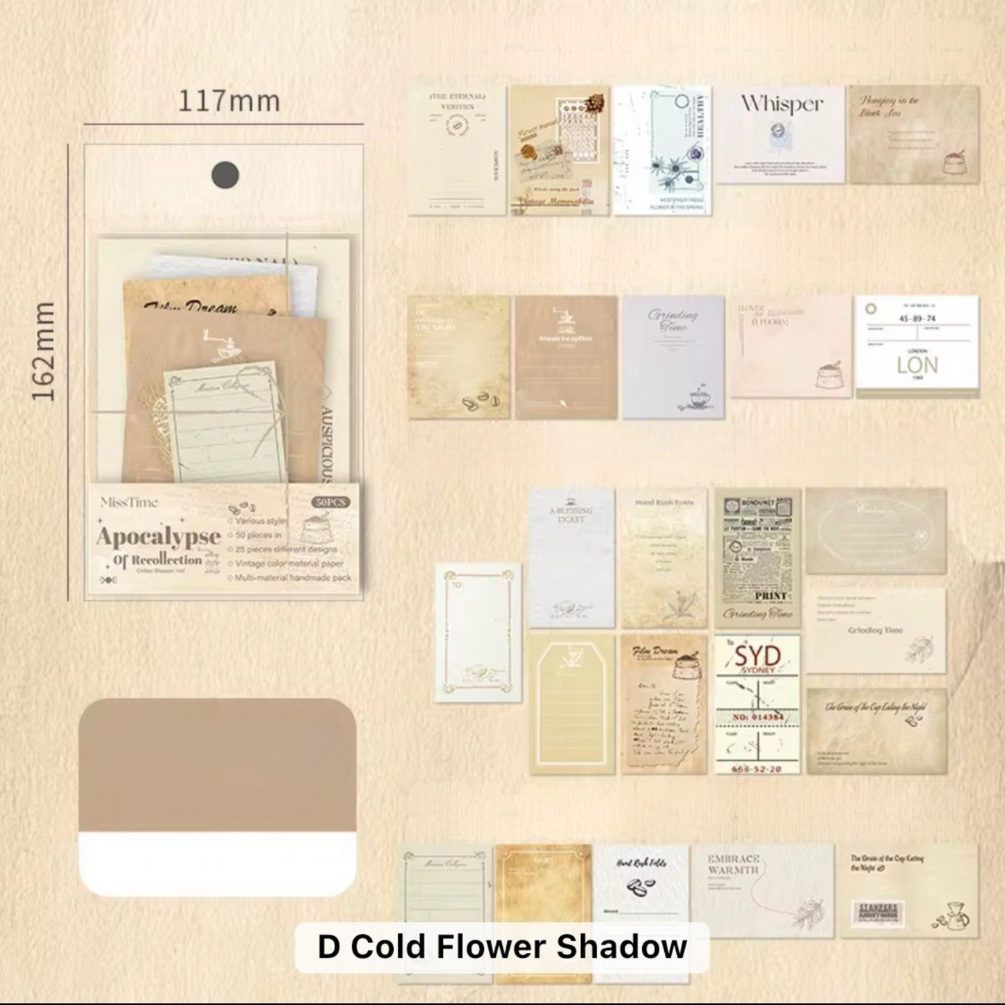 Memories of Apocalypse Paper Materials