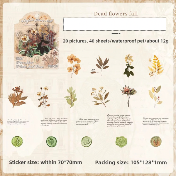 Coming Soon | 40 Shts of Poems of Plants & Trees Sticker Series
