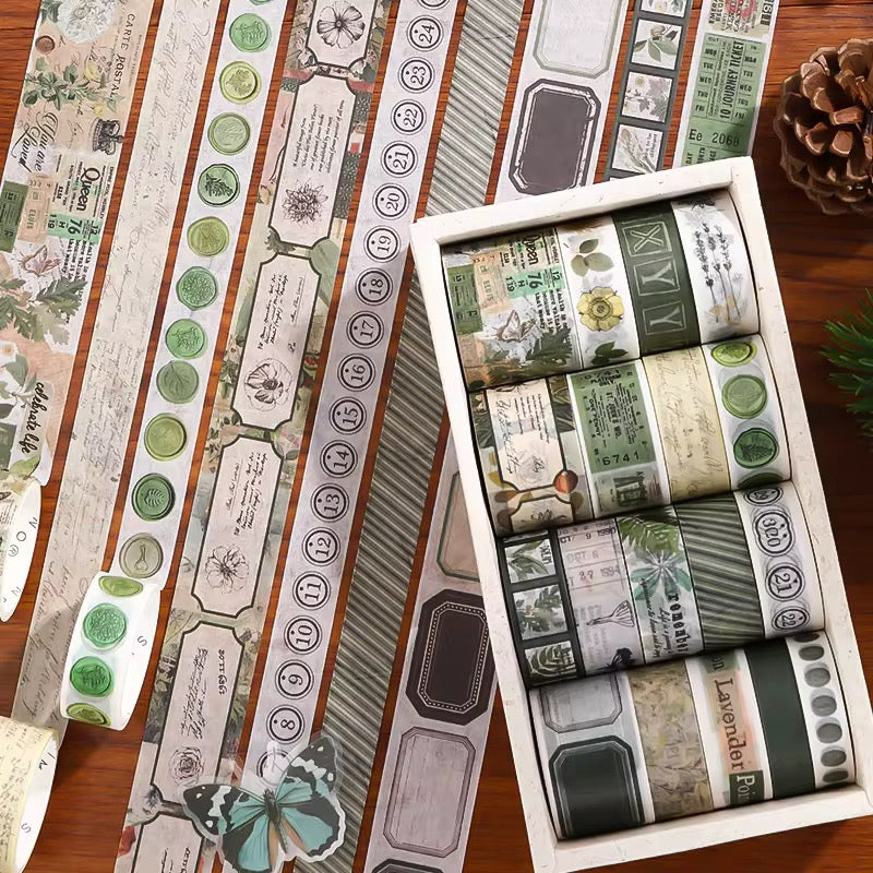 18 rolls of Botanical Vintage Flowers
