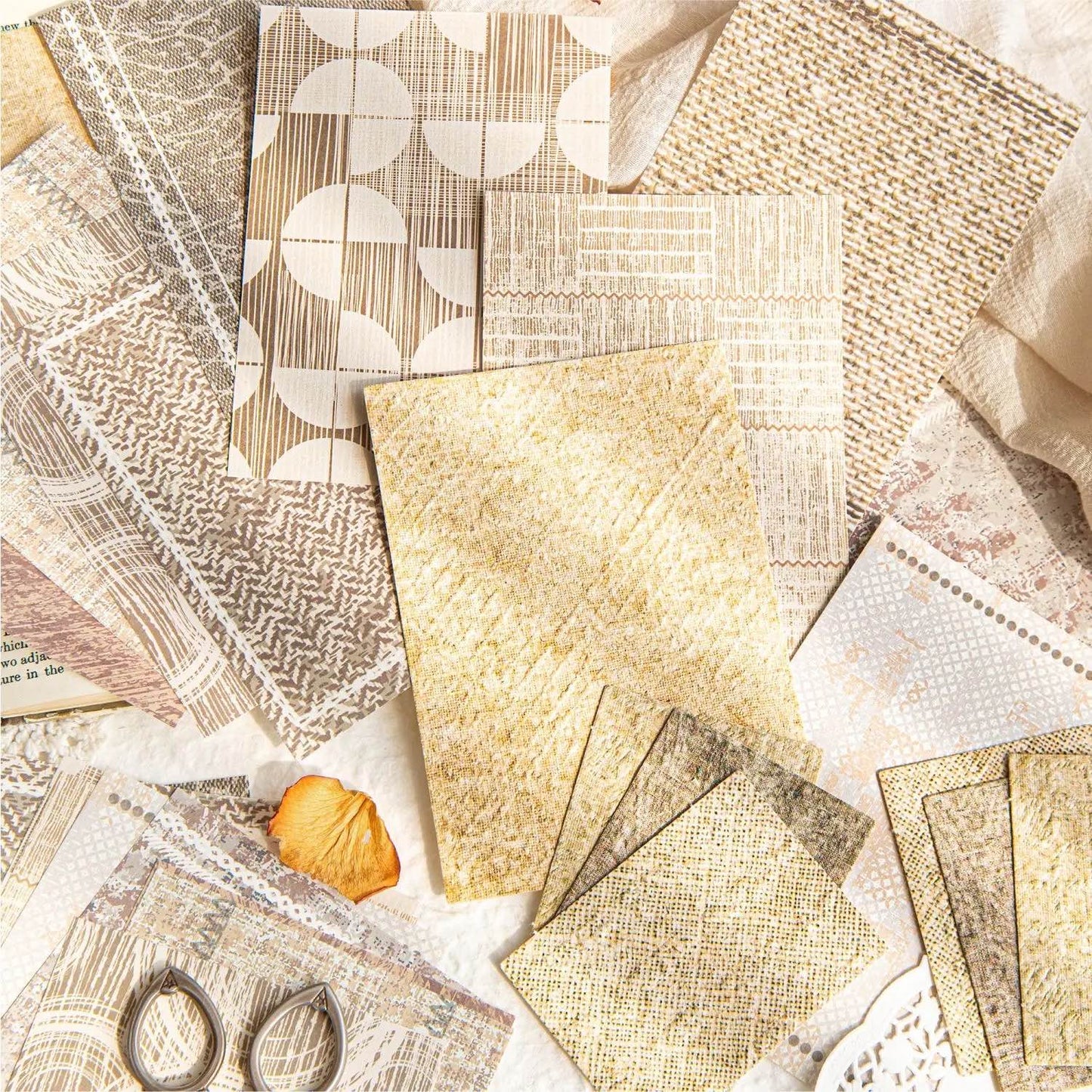 Embossed Vintage Paper Materials