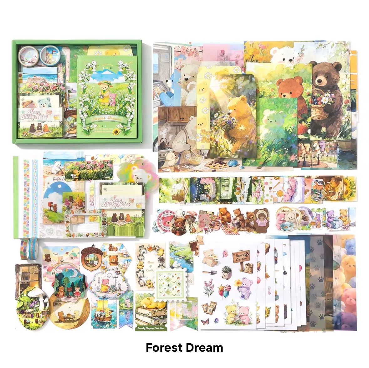Cozy Bear Forest Dream Notebook Set